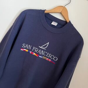 Vintage San Francisco Embroidered Souvenir Crewneck Sweatshirt